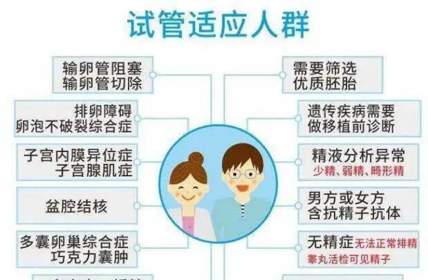 试管婴儿的适应人群