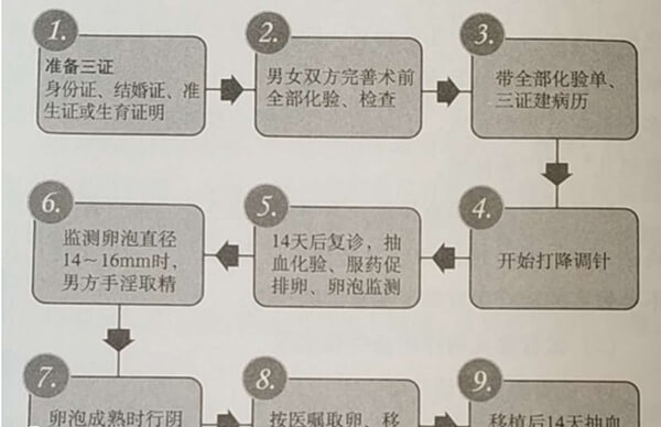 试管婴儿流程图