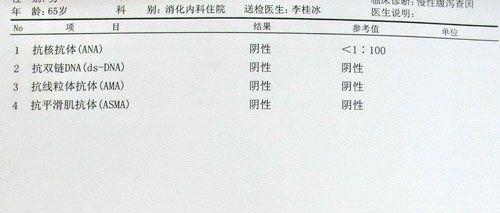 免疫抗体检查结果表