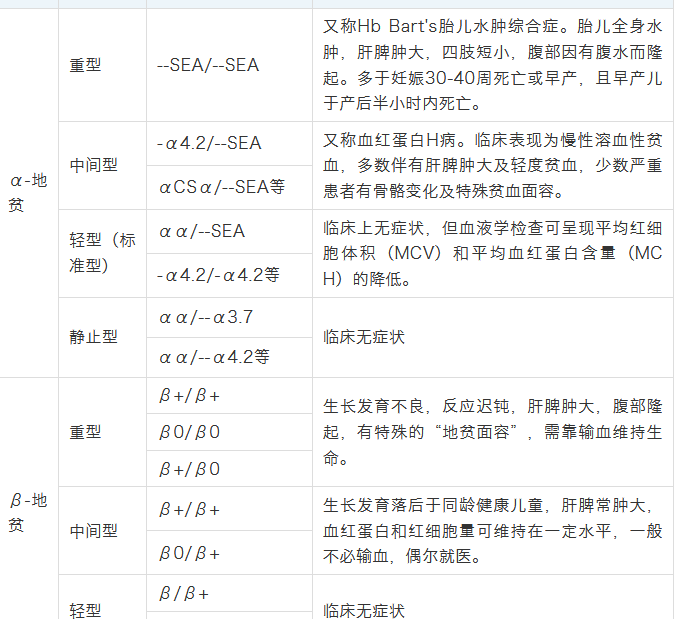 地中海贫血基因检测