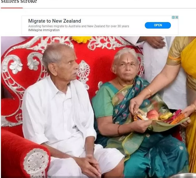 74岁的印度老妇生双胞胎