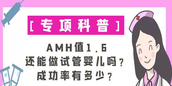 [专项科普]AMH值1.6还能做试管婴儿吗？成功率有多少？