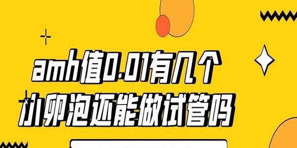 amh值0.01有几个小卵泡还能做试管吗-在排卵就还有机会