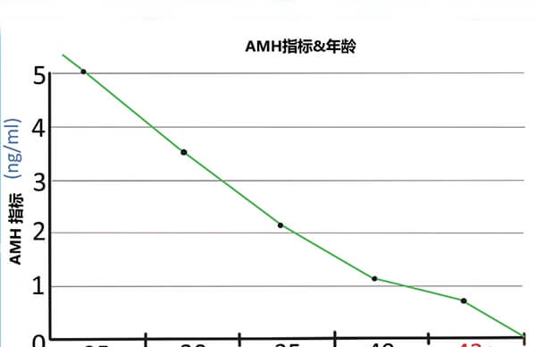 年龄跟amh范围的关系