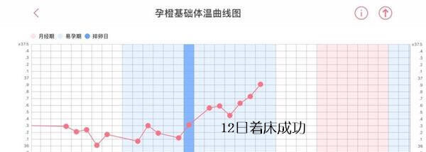 着床成功基础体温变化图