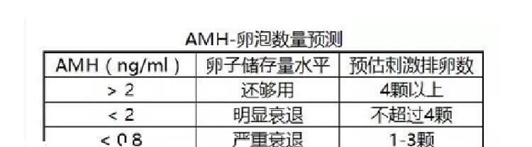 amh预测卵泡数量