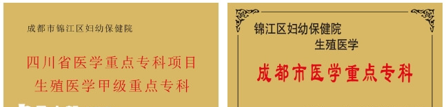 成都市锦江区妇幼保健院荣誉证书