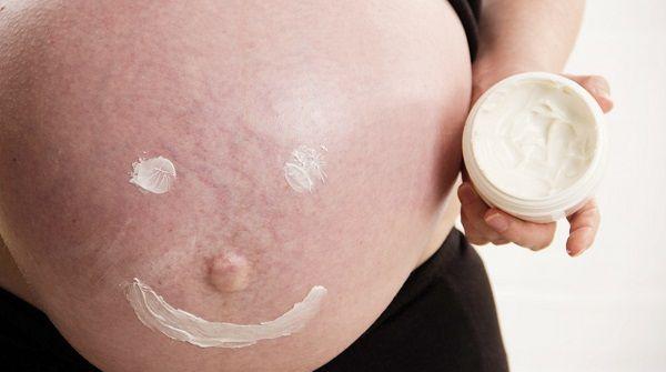 橄榄油、修复霜对治疗妊娠纹有帮助，不信请看2幅效果图