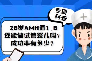 [专项科普]28岁AMH值1.8还能做试管婴儿吗？成功率有多少？