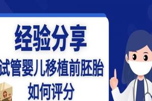 试管婴儿移植前胚胎如何评分-经验分享