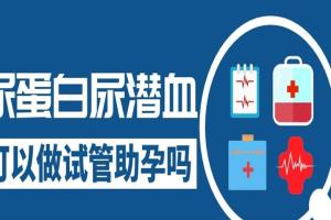 尿蛋白尿潜血可以做试管助孕吗?先治疗,会更好