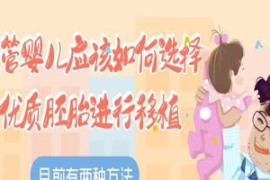 试管婴儿应该如何选择优质胚胎进行移植-目前有两种方法