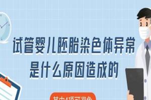 试管婴儿胚胎染色体异常是什么原因造成的-其中4项可避免