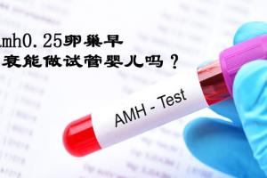 好消息！amh0.25卵巢早衰也能成功做试管婴儿了！